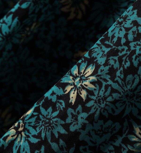 SHIPS for women「〈手洗い可能〉割繊 フラワー プリント ノースリーブ ワンピース」|ワンピース|