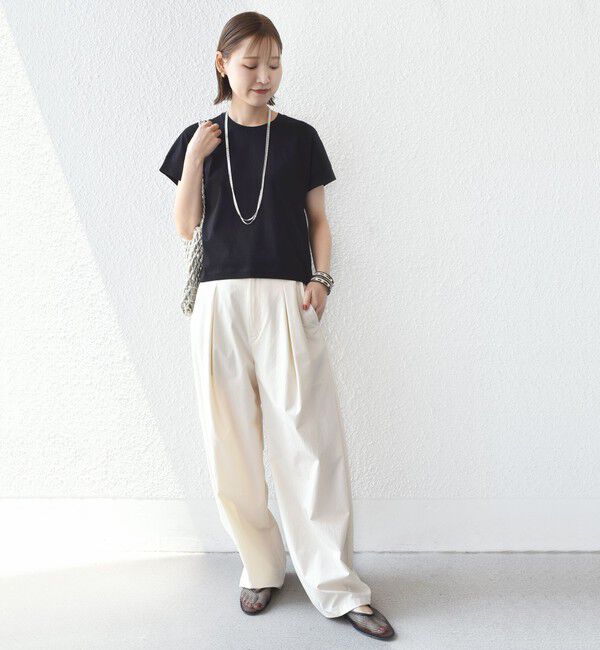 SHIPS for women「〈接触冷感 / UVカット〉コクーン フレンチ スリーブ プルオーバー」|Tシャツ・カットソー|