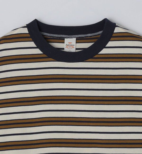 SHIPS「【SHIPS別注】AIRTOWNE: マルチ ボーダー ロングスリーブ Tシャツ」|Tシャツ・カットソー|