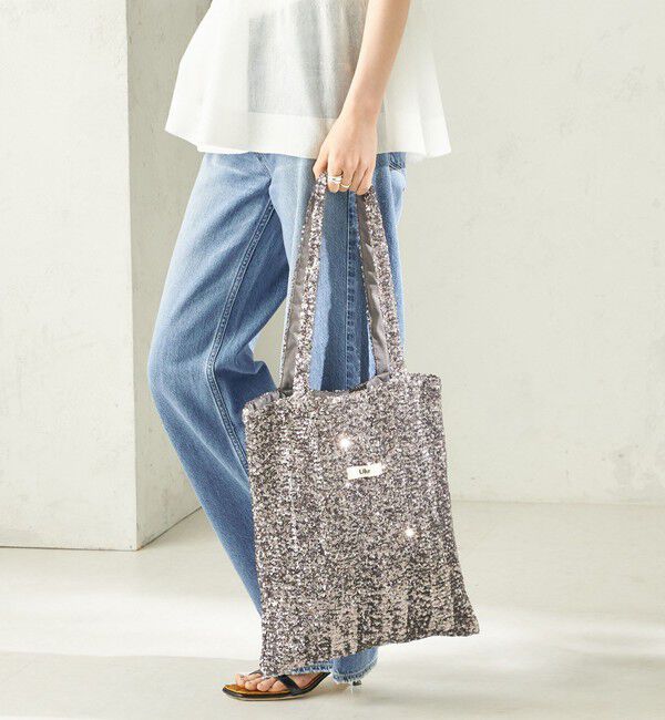 SHIPS for women「【一部SHIPS別注】Uhr: スパンコール トート バッグ」|トートバッグ|