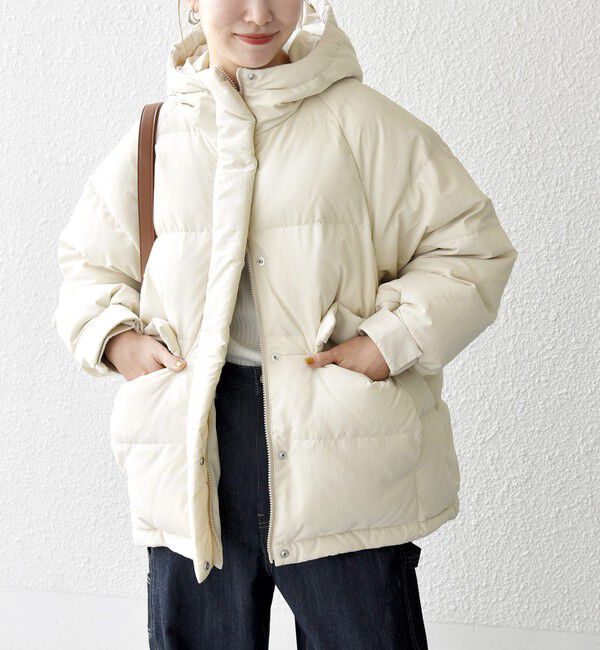 SHIPS any「【WEB限定】SHIPS any: フーディ ショート ダウン ジャケット 2」|ダウン|