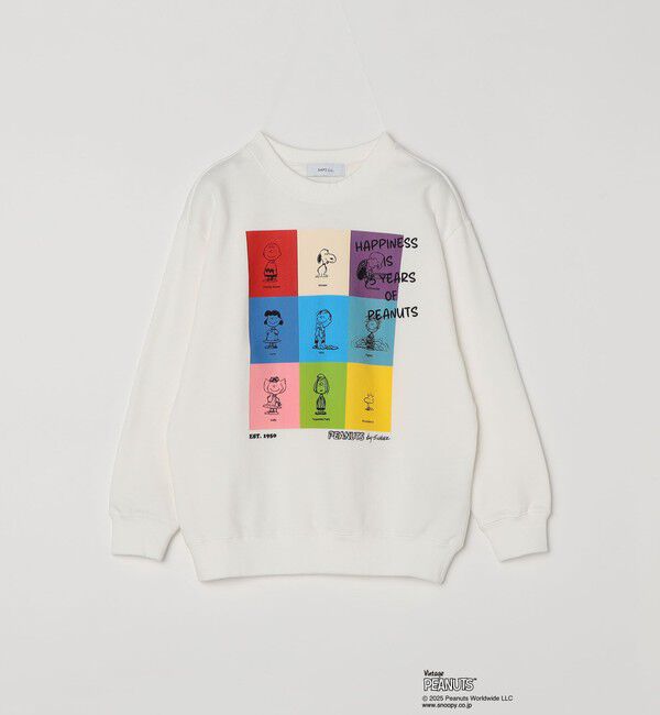 SHIPS any「SHIPS any: SNOOPY コラボ 75th ブロック グラフィック プリント スウェット <KIDS>」|スウェット・ジャージ|