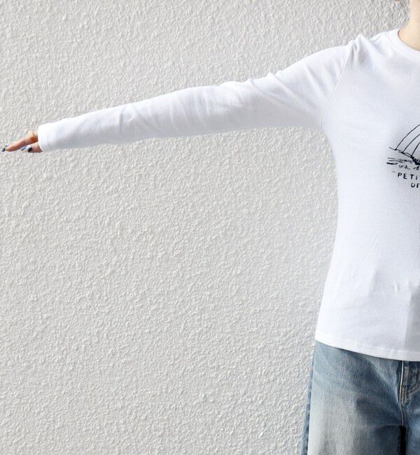 SHIPS any「【SHIPS any別注】PETIT BATEAU: プリント ロン TEE」|Tシャツ・カットソー|