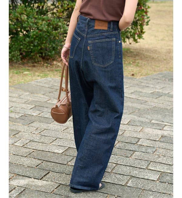 OUTDOOR PRODUCTS Usual Things「≪予約 追加≫ULTサマーデニムハイライズルーズ5PKT BLUE/NAVY」|デニム|