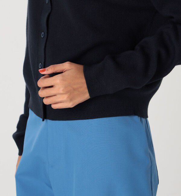 CABaN「コットンカシミヤ クルーネックカーディガン」|カーディガン|