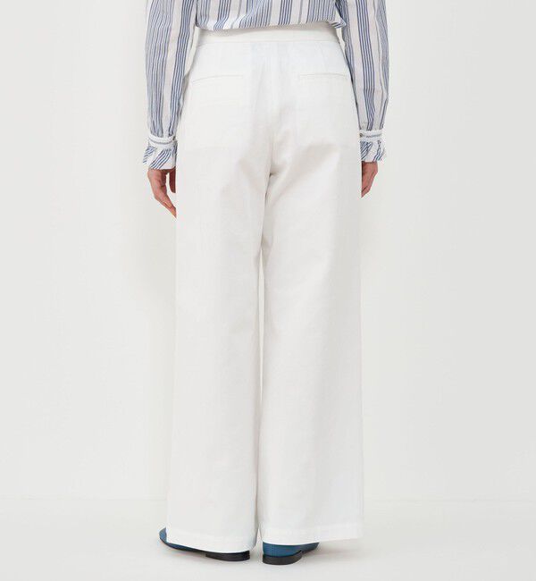 GALERIE VIE「ドライコットンチノ ツータックワイドパンツ」|チノ|