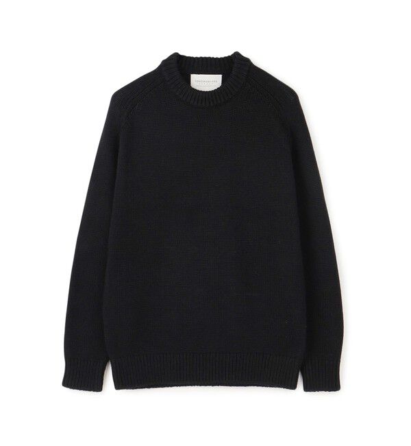 TOMORROWLAND MENS「マルベリーシルク クルーネックプルオーバー」|ニット・セーター|19 ブラック