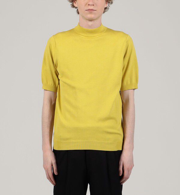 TOMORROWLAND MENS「シルクコットン モックネックプルオーバー SESIA」|ニット・セーター|