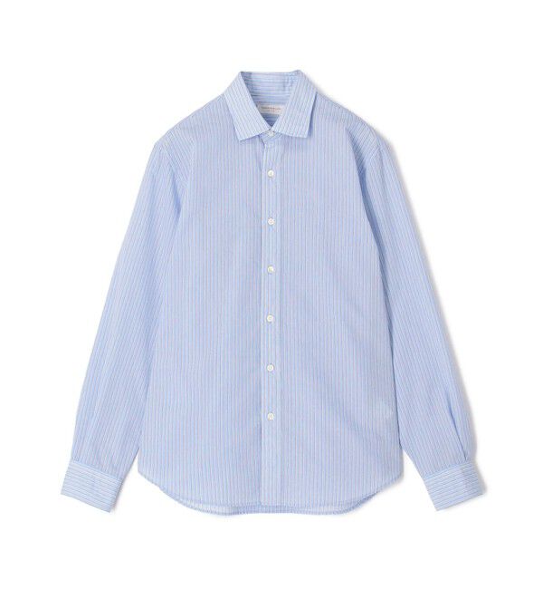 TOMORROWLAND MENS「コットンナイロンワッシャー セミワイドカラーシャツ」|シャツ・ブラウス|64 ブルー系