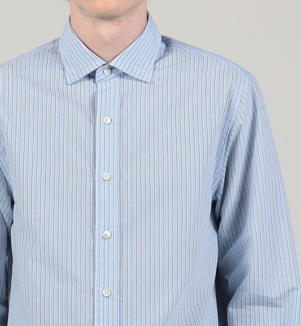 TOMORROWLAND MENS「コットンナイロンワッシャー セミワイドカラーシャツ」|シャツ・ブラウス|