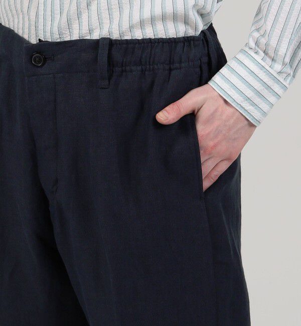 TOMORROWLAND MENS「ベルジャンリネン ワイドテーパードイージーパンツ」|その他|