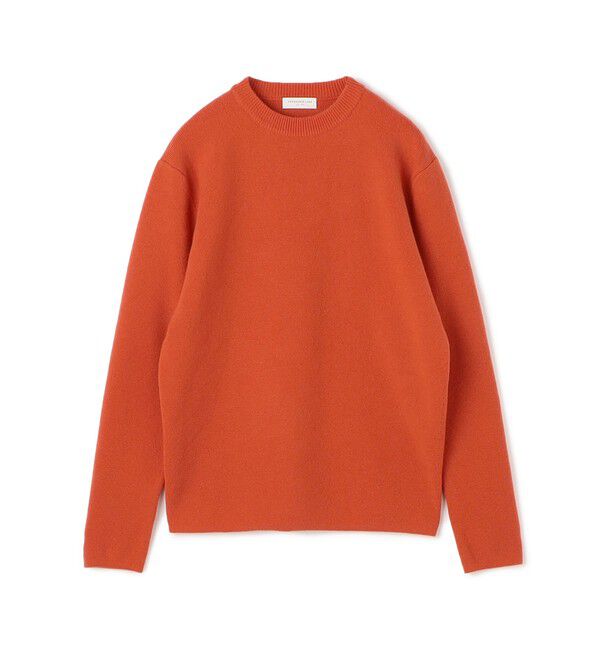 TOMORROWLAND MENS「カシミヤ クルーネックプルオーバー ニット」|ニット・セーター|27 オレンジ