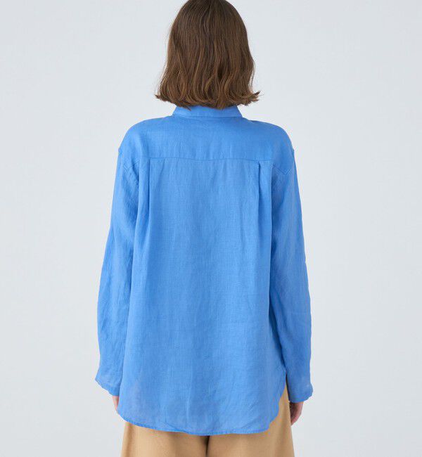 MACPHEE「リネンシャーティング レギュラーカラーシャツ」|シャツ・ブラウス|