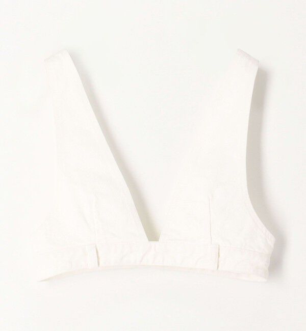 DES PRES「ペインティングホワイトデニム ブラレット付きマキシスカート」|タイト|