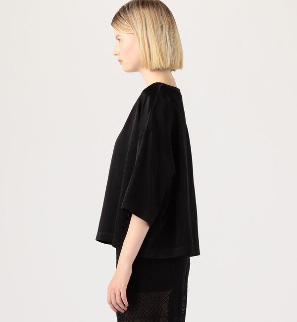 DES PRES「ソフトサテン ビッグTシャツブラウス」|シャツ・ブラウス|