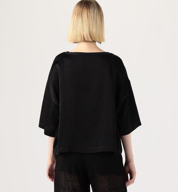 DES PRES「ソフトサテン ビッグTシャツブラウス」|シャツ・ブラウス|