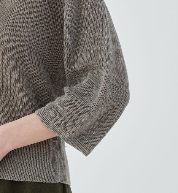 GALERIE VIE「 リネンハーフカーディガン クルーネックプルオーバー」|ニット・セーター|