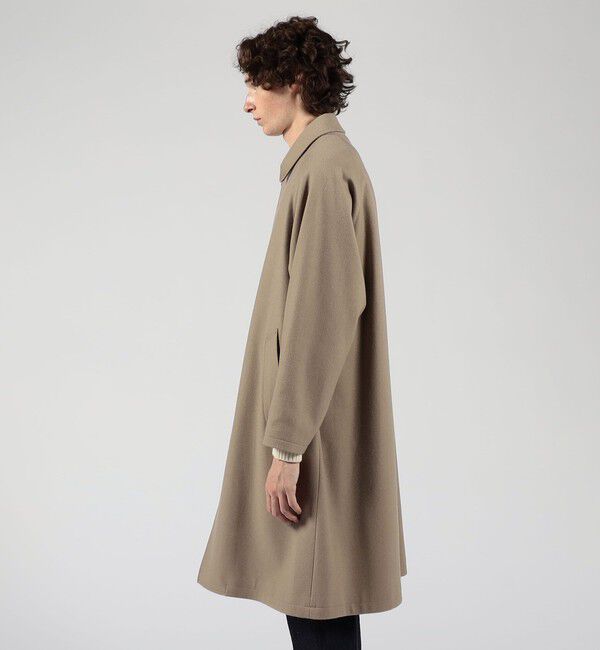 TOMORROWLAND MENS「ウールナイロン バルカラーコート」|ステンカラーコート|