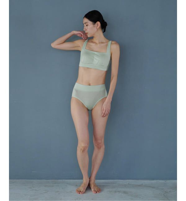 EMILYWEEK「【CALM】ハーフトップブラ（グリーン、グレー）」|インナー|