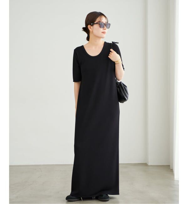 Plage「《追加》Rib ハーフスリーブ ワンピース 4」|ワンピース|