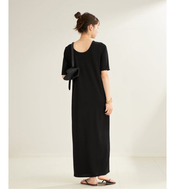 Plage「《追加》Rib ハーフスリーブ ワンピース 4」|ワンピース|