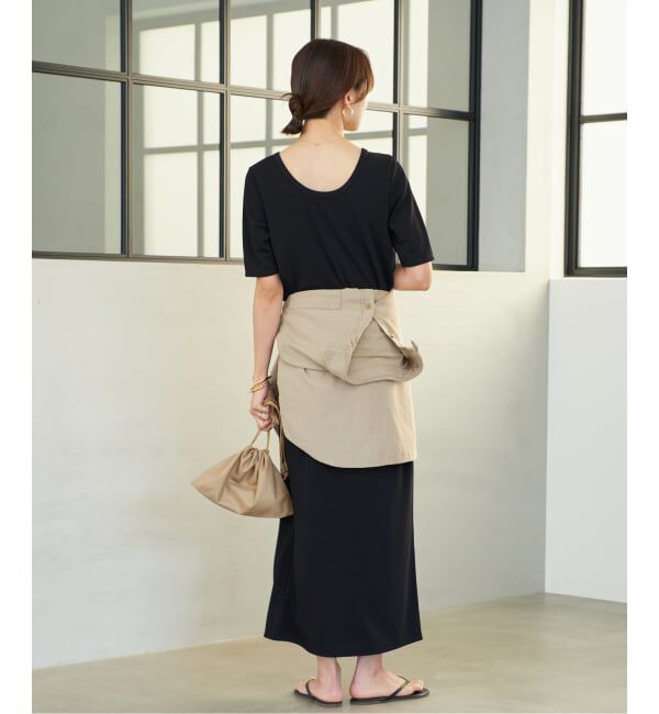 Plage「《追加》Rib ハーフスリーブ ワンピース 4」|ワンピース|