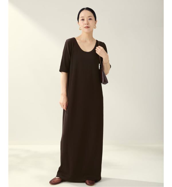 Plage「《追加》Rib ハーフスリーブ ワンピース 4」|ワンピース|