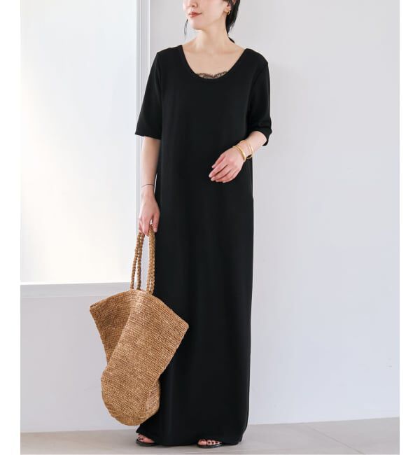 Plage「《追加》Rib ハーフスリーブ ワンピース 4」|ワンピース|