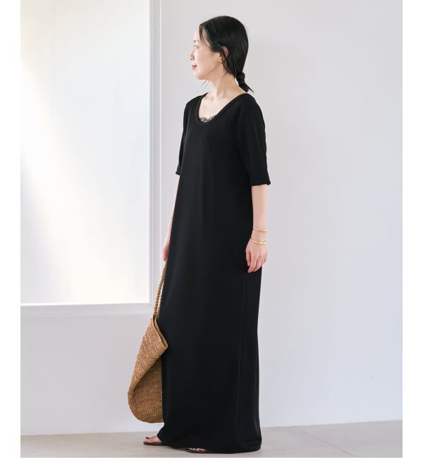 Plage「《追加》Rib ハーフスリーブ ワンピース 4」|ワンピース|