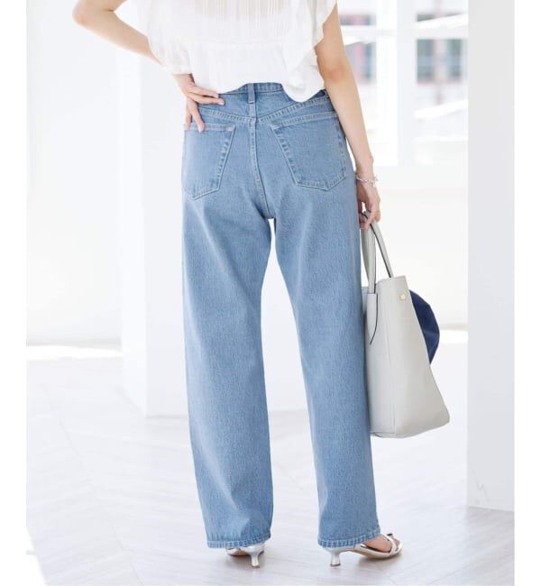 SLOBE IENA「《3サイズ展開/追加6》LE DENIM ストレートデニムパンツ」|デニム|