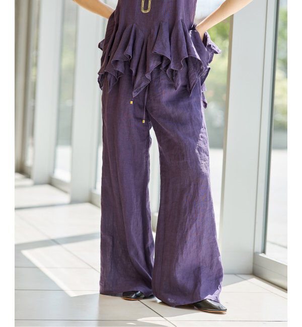 IENA LA BOUCLE「IENA LA BOUCLE リネンブロードイージーパンツ」|その他|