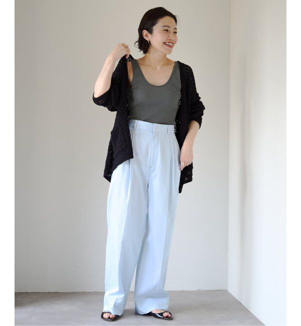 IENA「【EMILY WEEK &times; IENA】コットンシルク リブタンクトップ」|インナー|