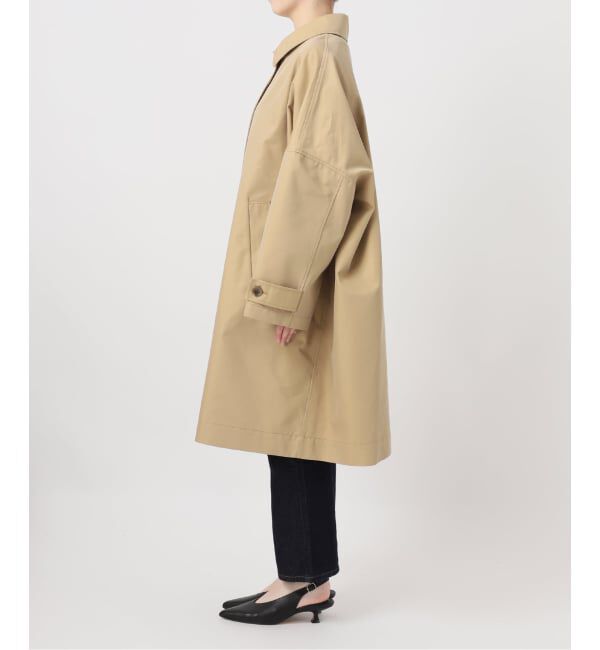 SLOBE IENA「《ネイビーのみWEB限定》ドルマンスリーブコート」|ステンカラーコート|