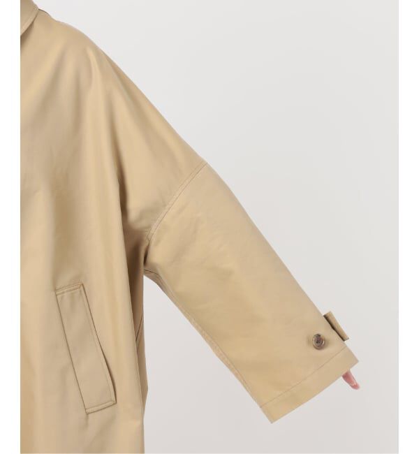 SLOBE IENA「《ネイビーのみWEB限定》ドルマンスリーブコート」|ステンカラーコート|