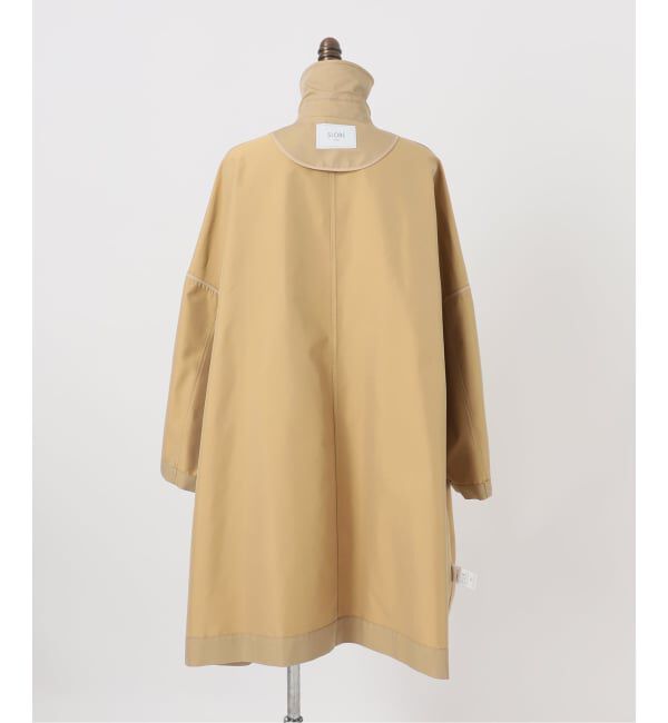 SLOBE IENA「《ネイビーのみWEB限定》ドルマンスリーブコート」|ステンカラーコート|