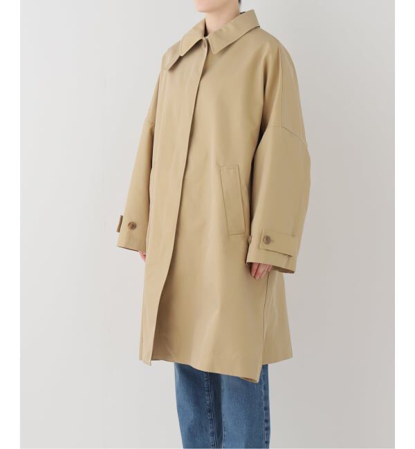 SLOBE IENA「《ネイビーのみWEB限定》ドルマンスリーブコート」|ステンカラーコート|