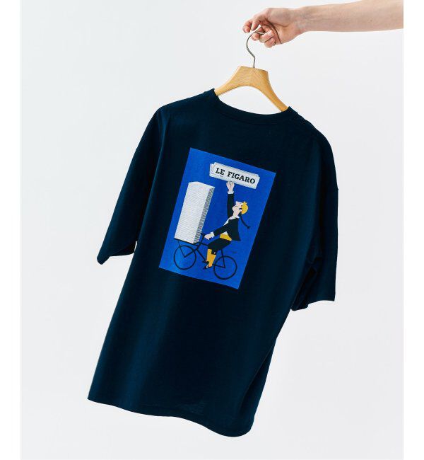 417 EDIFICE「SAVIGNAC サヴィニャック 別注 French Company プリントTシャツ 2」|Tシャツ・カットソー|ブラック A