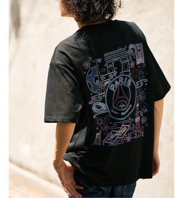 Paris Saint-Germain「【Paris Saint-Germain / パリ・サン＝ジェルマン】 JP NEON SHORT SLEEVE」|Tシャツ・カットソー|ブラック