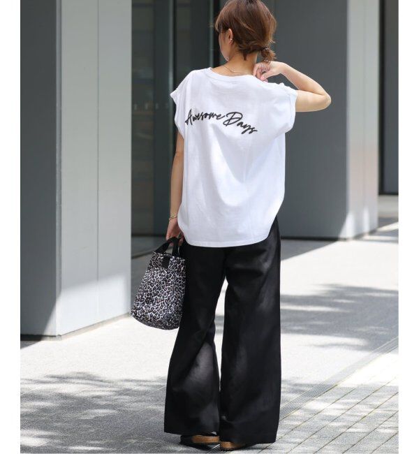 JOURNAL STANDARD relume「《追加》刺繍ロゴフレンチTEE」|Tシャツ・カットソー|