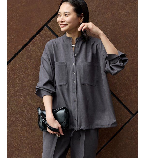 JOURNAL STANDARD「ウーリッシュツイルタックボリュームシャツ」|シャツ・ブラウス|グレー