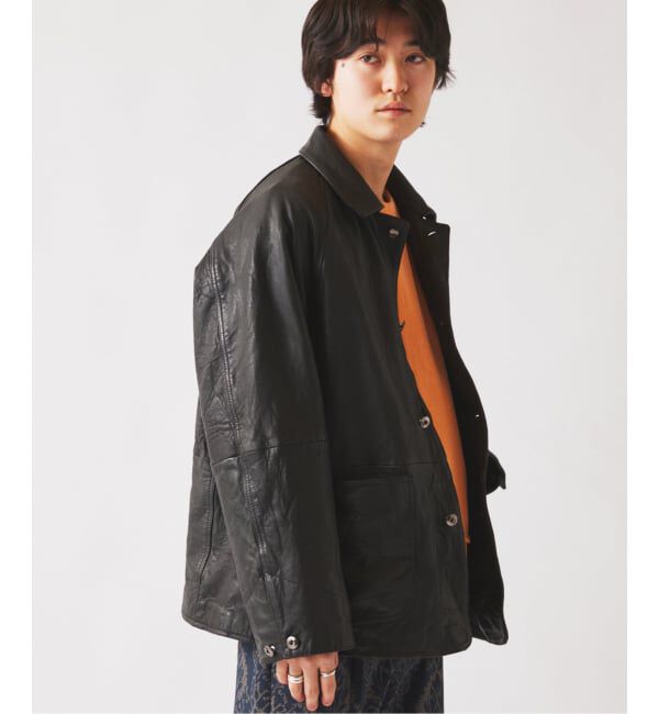 JOURNAL STANDARD relume「ゴートレザー カバーオール」|ライダースジャケット|