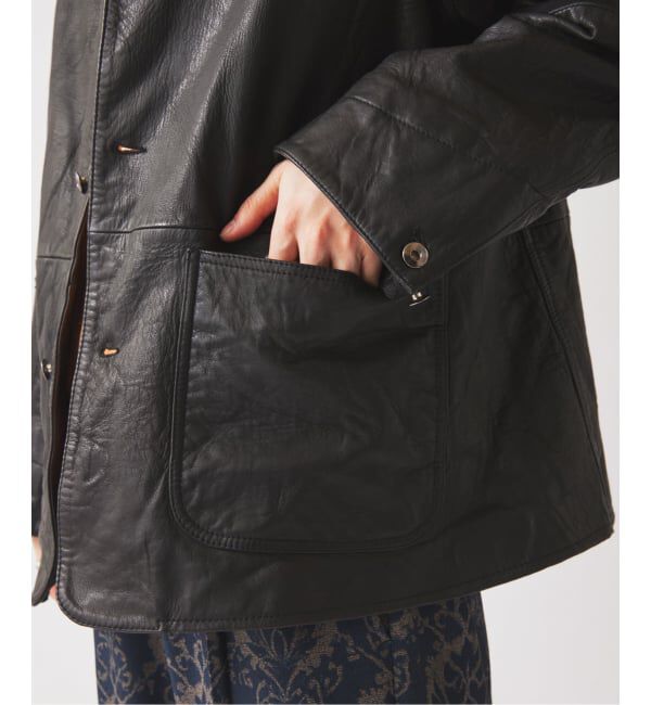 JOURNAL STANDARD relume「ゴートレザー カバーオール」|ライダースジャケット|