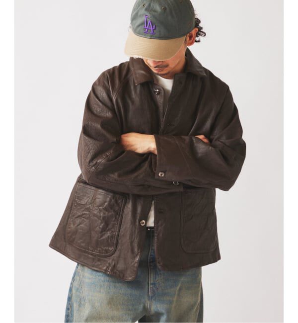 JOURNAL STANDARD relume「ゴートレザー カバーオール」|ライダースジャケット|