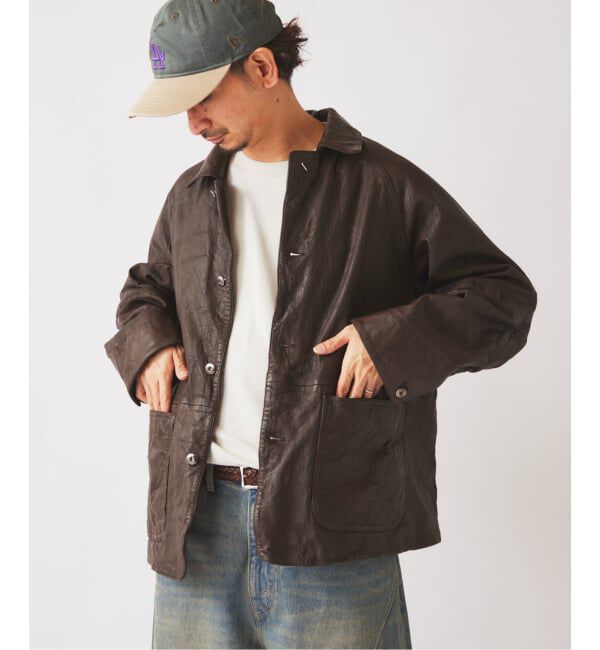 JOURNAL STANDARD relume「ゴートレザー カバーオール」|ライダースジャケット|