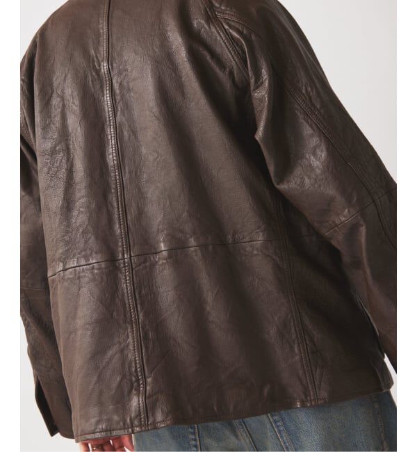 JOURNAL STANDARD relume「ゴートレザー カバーオール」|ライダースジャケット|