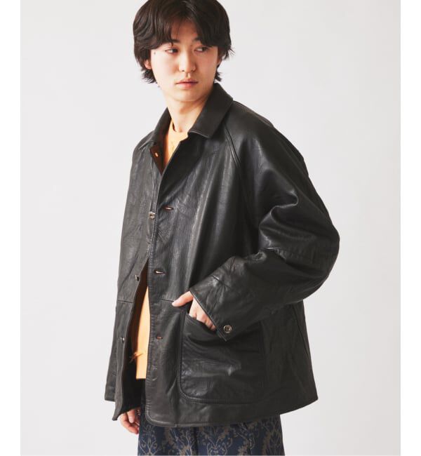 JOURNAL STANDARD relume「ゴートレザー カバーオール」|ライダースジャケット|
