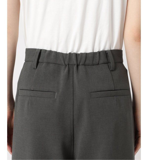 Spick and Span「《追加》ダブルクロスツータックパンツ」|スラックス|