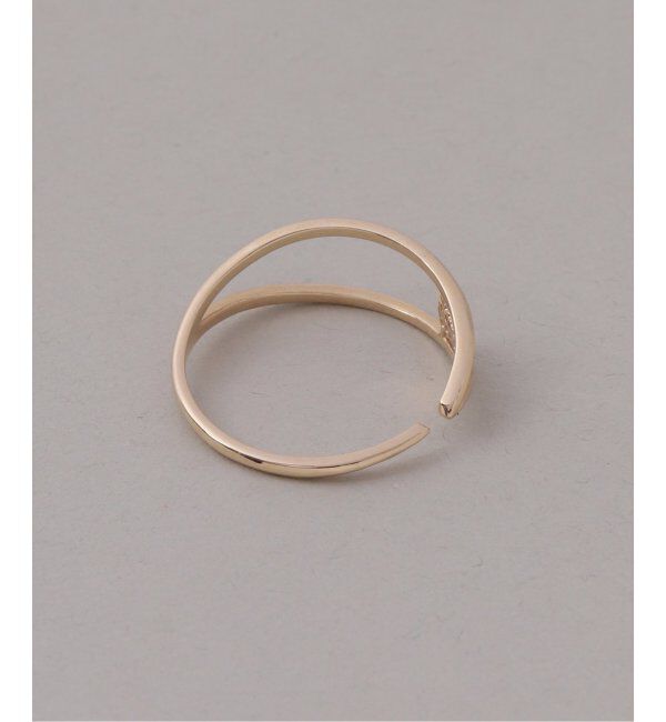 Lilas by Spick&Span「V型フォークダイヤリング K10」|リング|