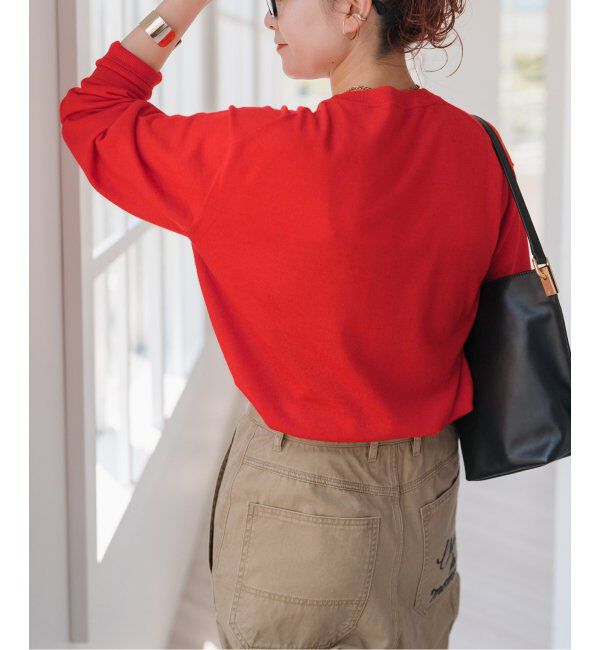 Spick and Span「《手洗い可 / 追加》18G クルーネックプルオーバー」|ニット・セーター|