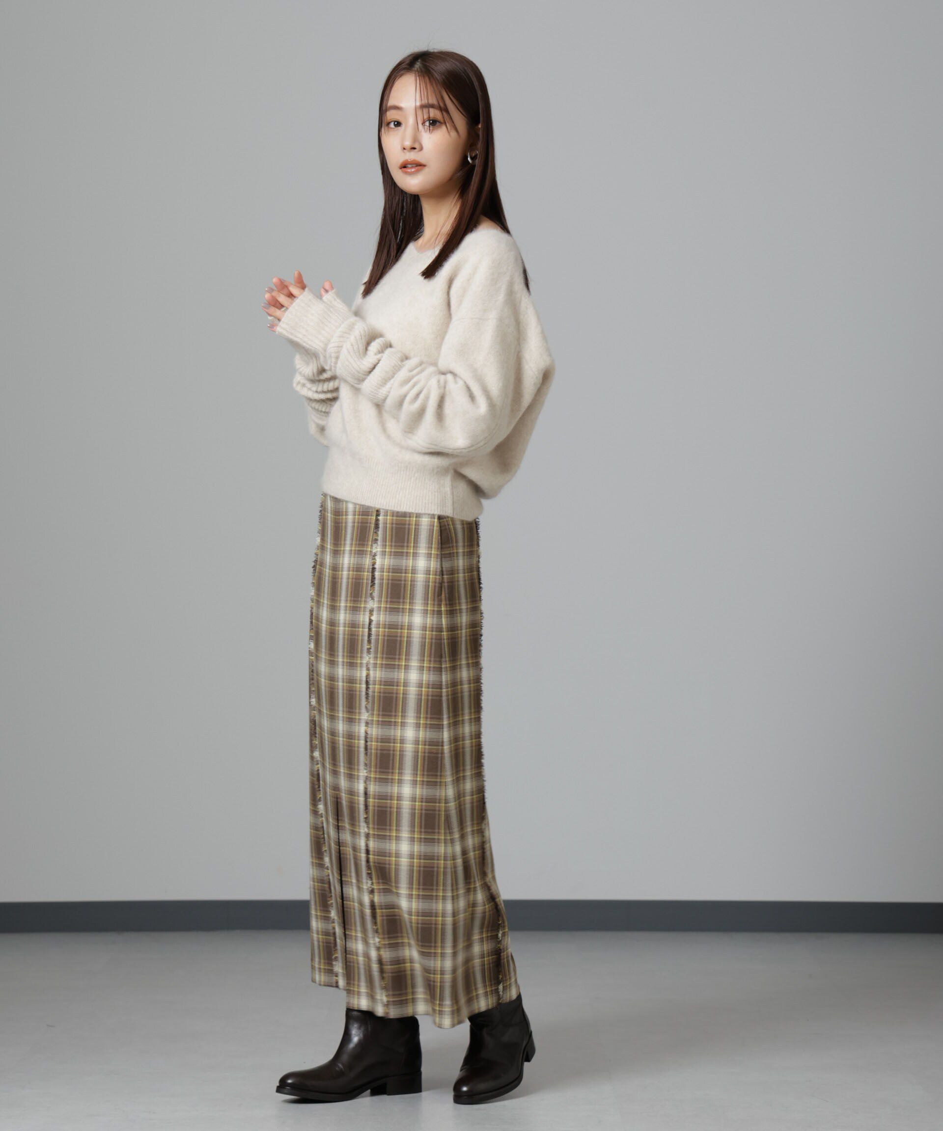 nano･universe「ウォッシャブルフォックスVネックプルオーバー」|ニット・セーター|